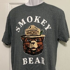 Hybrid Apparel Charcoal Crewneck Sweater Smokey the bear